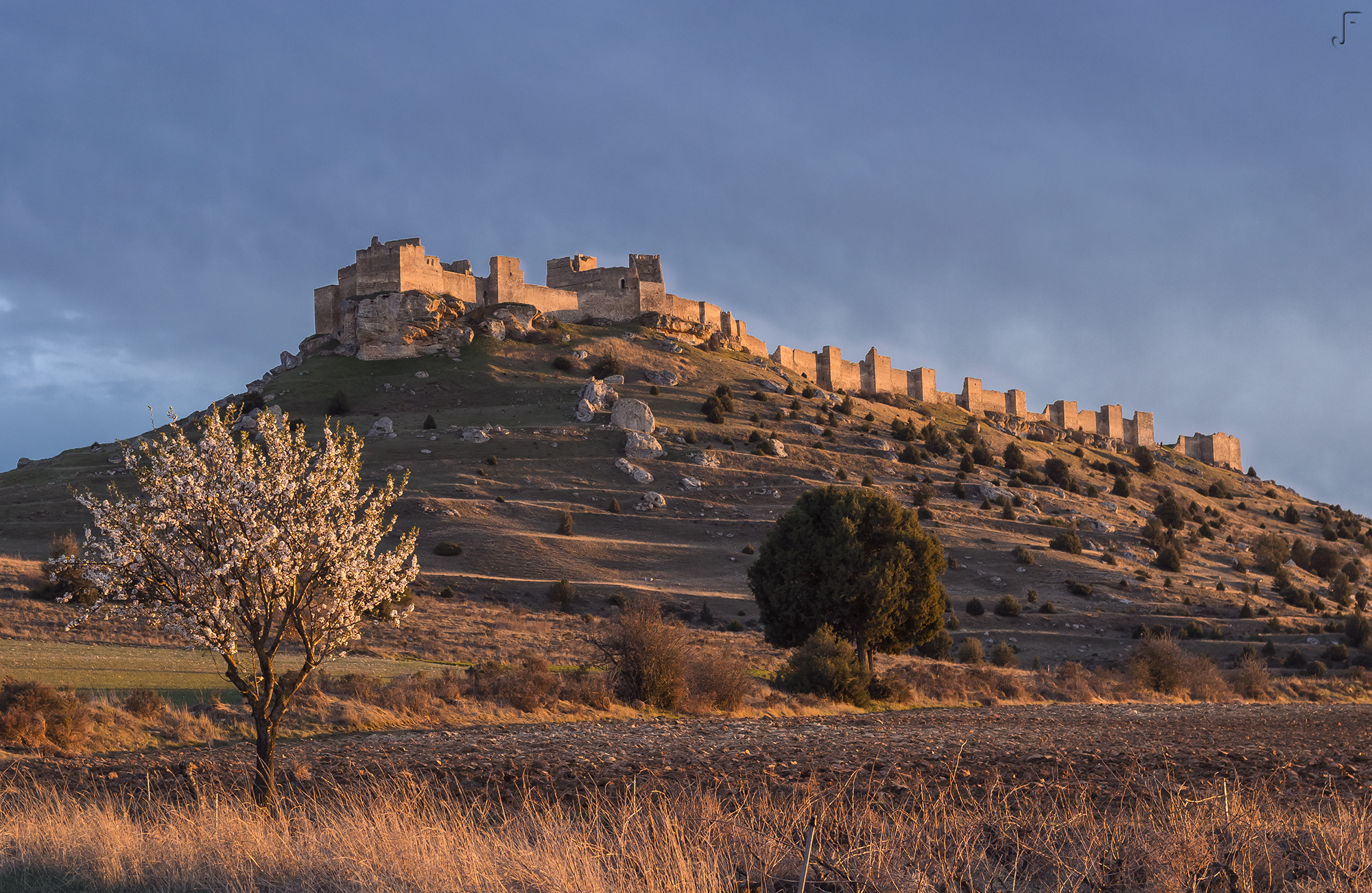 Fortaleza de Gormaz at sunset — Castilla y León